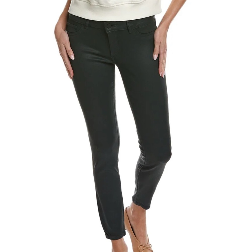 NWT DL1961 sz30 winter moss color Emma Ivy Skinny coated jeans…